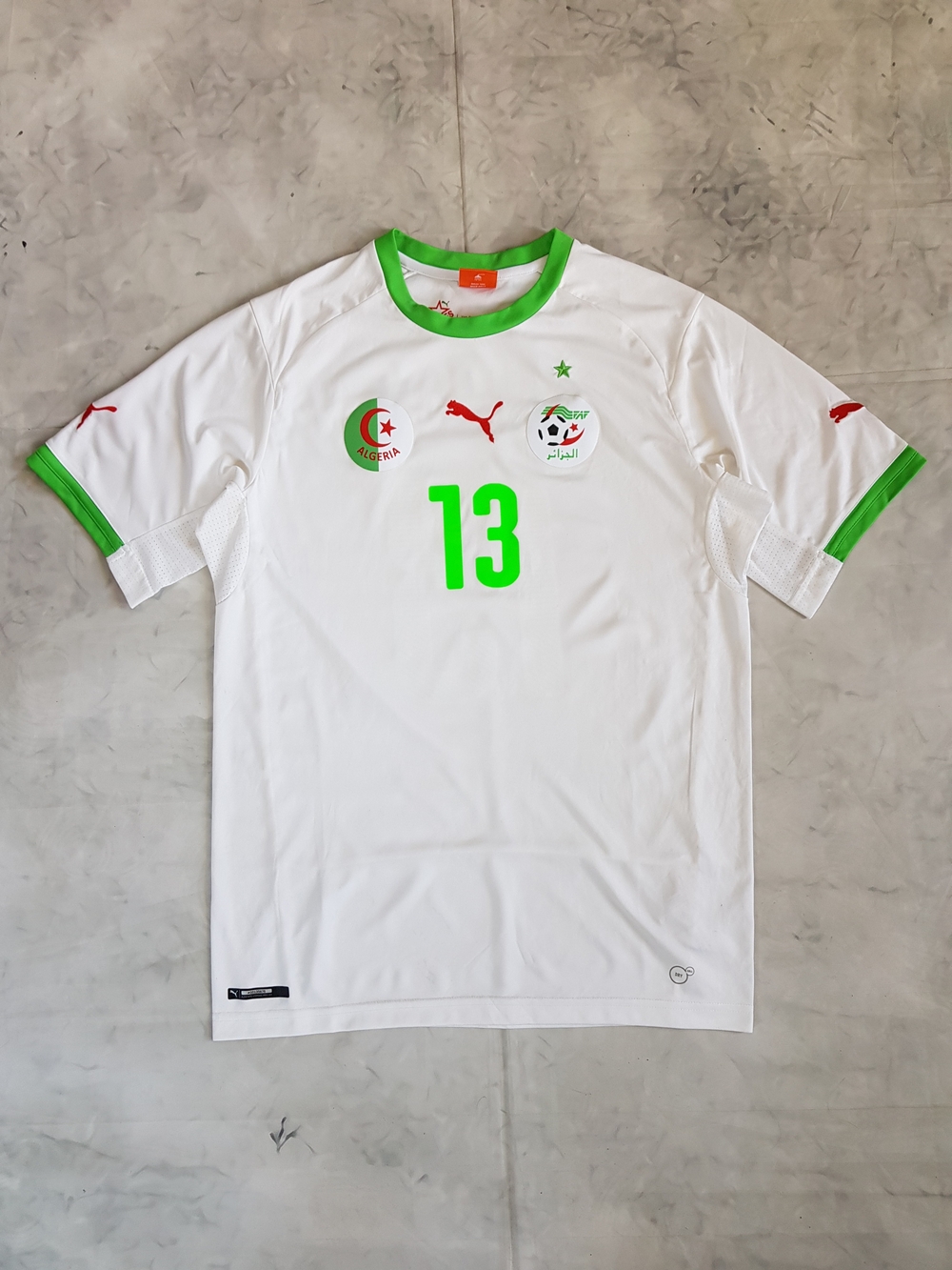 Exclusive PUMA Dry Cell Algeria Believes #13 Islam Slimani Soccer Jersey